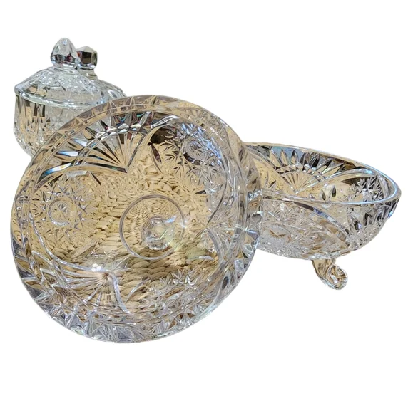 Vintage Cristal D'Arques Footed Candy Dish - Picture 2 of 3